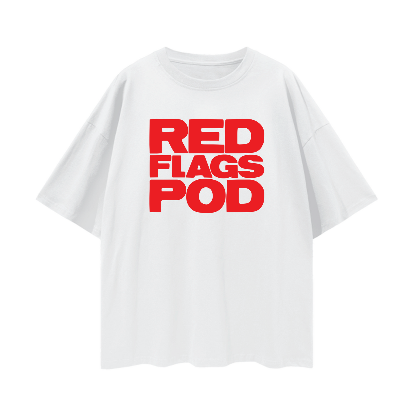 Big Logo Red Flags Pod Tee