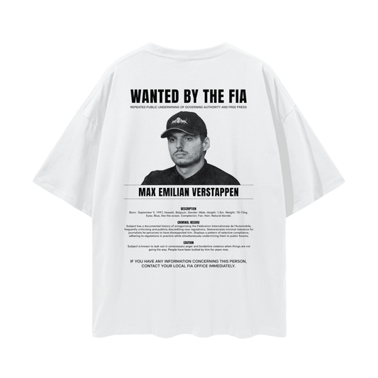 Wanted by the FIA Max Verstappen Tee